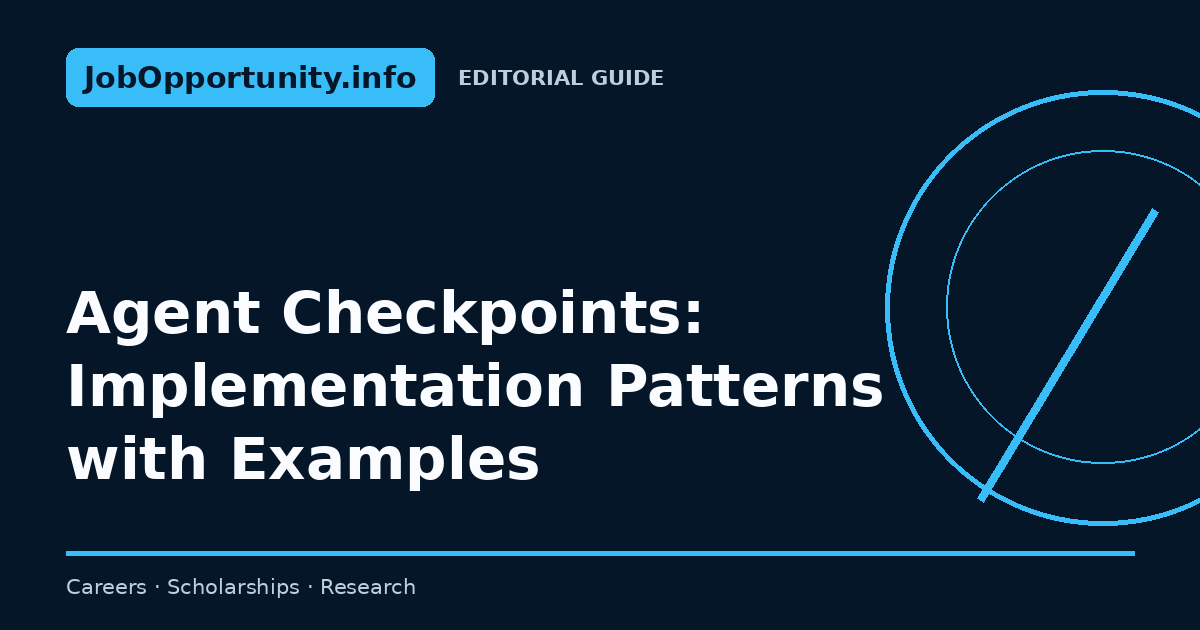 Agent Checkpoints: Implementation Patterns with Examples