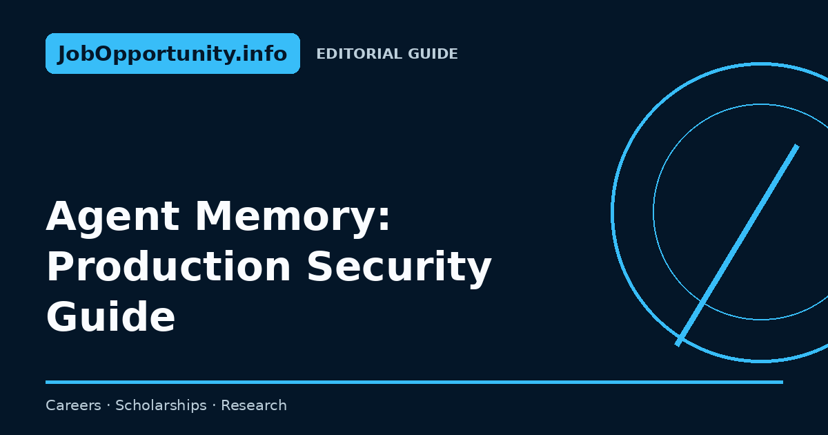 Agent Memory: Production Security Guide