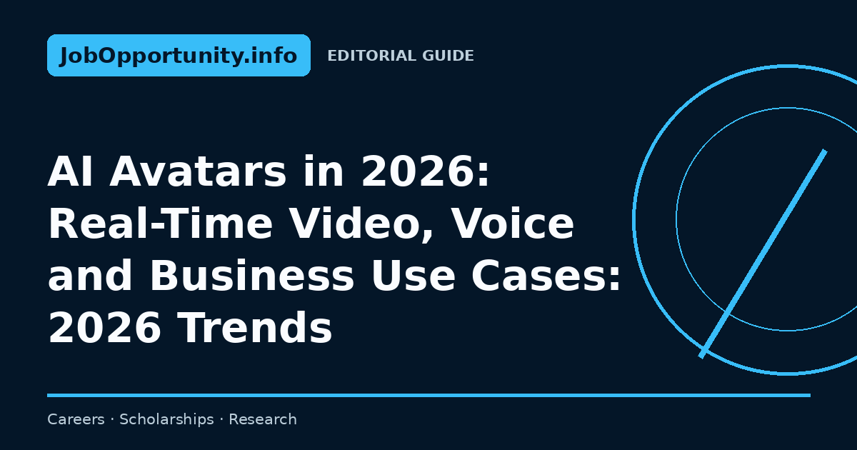 AI Avatars in 2026: Real-Time Video, Voice and Business Use Cases: 2026 Trends