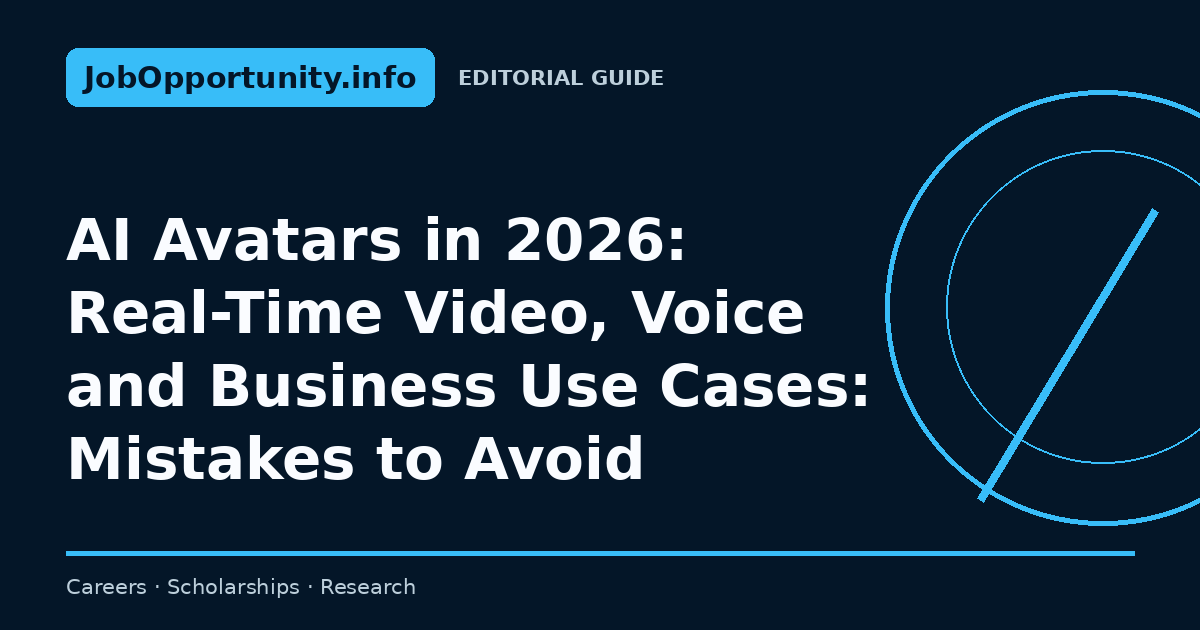 AI Avatars in 2026: Real-Time Video, Voice and Business Use Cases: Mistakes to Avoid