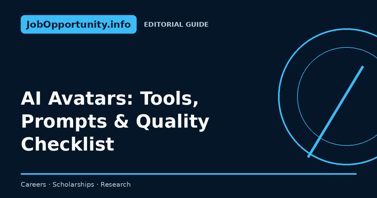 AI Avatars: Tools, Prompts & Quality Checklist