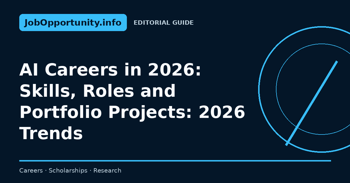 AI Careers in 2026: Skills, Roles and Portfolio Projects: 2026 Trends
