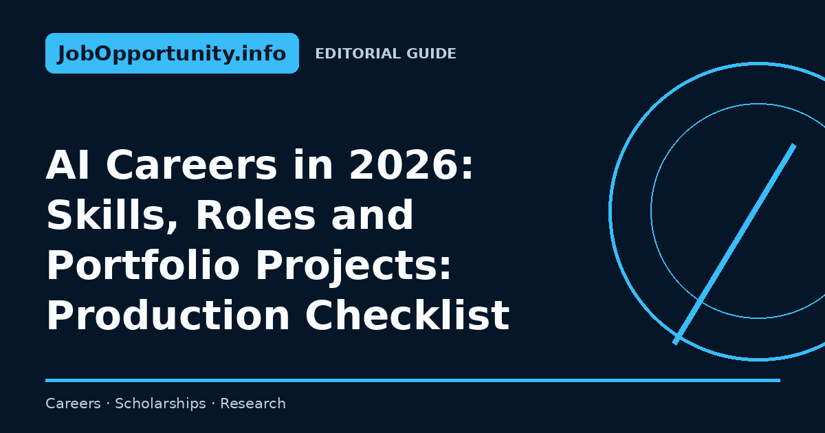 AI Careers in 2026: Skills, Roles and Portfolio Projects: Production Checklist