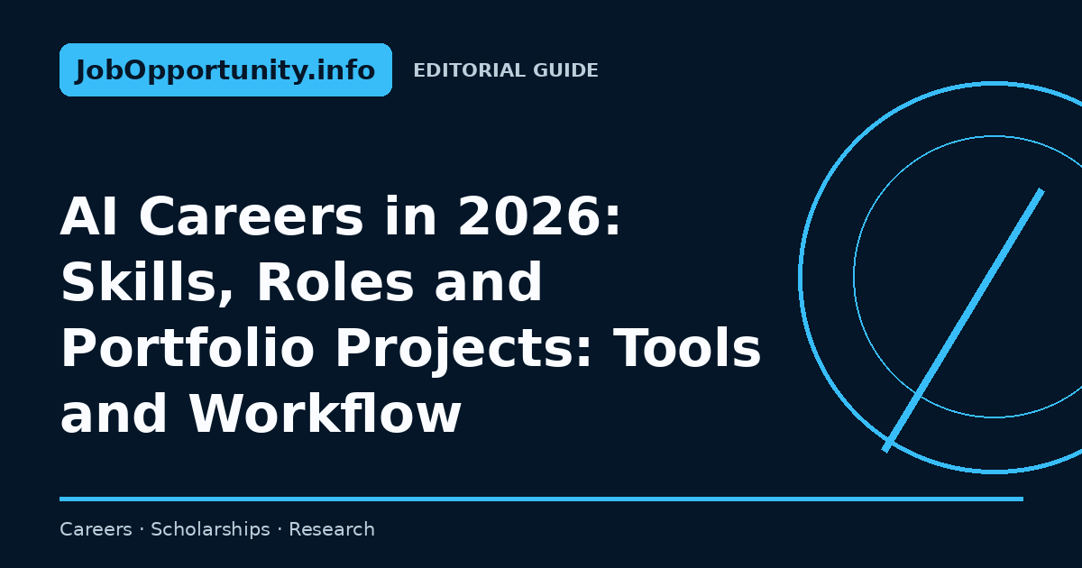 AI Careers in 2026: Skills, Roles and Portfolio Projects: Tools and Workflow