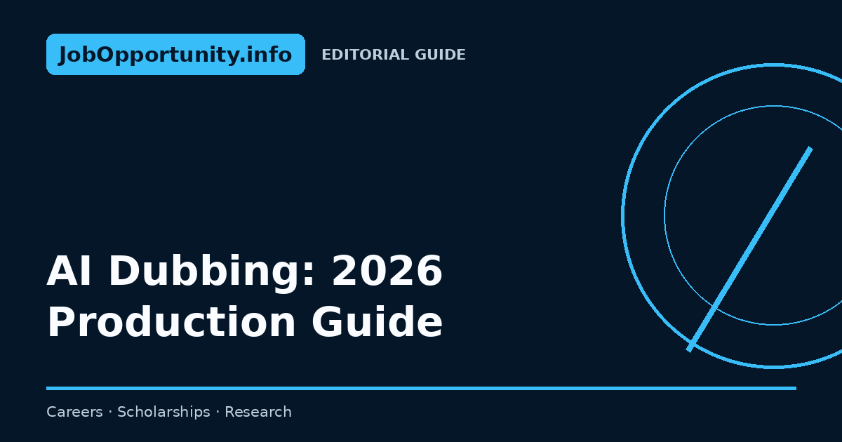 AI Dubbing: 2026 Production Guide