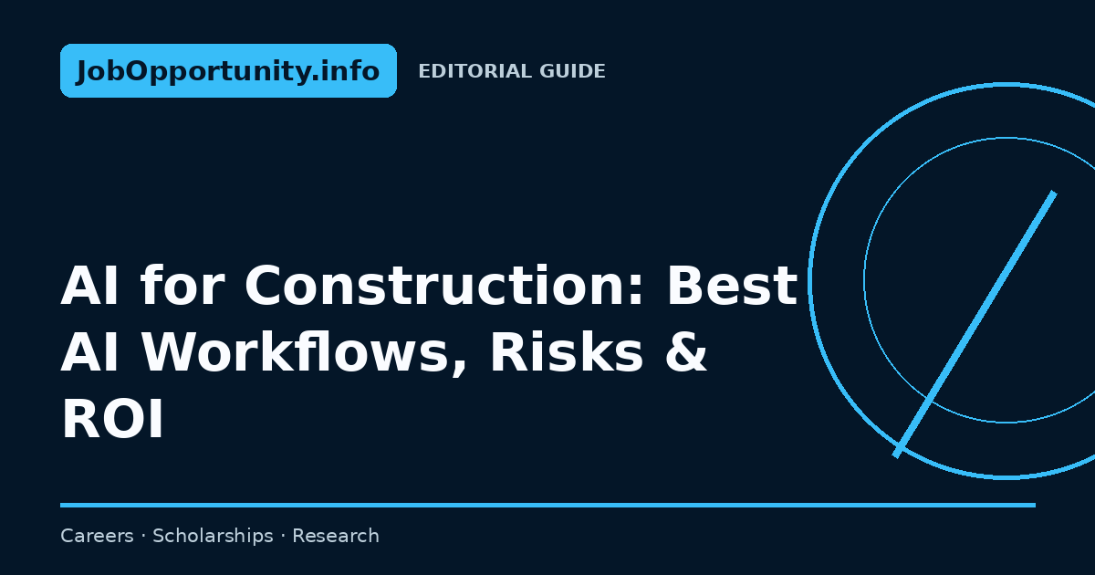 AI for Construction: Best AI Workflows, Risks & ROI