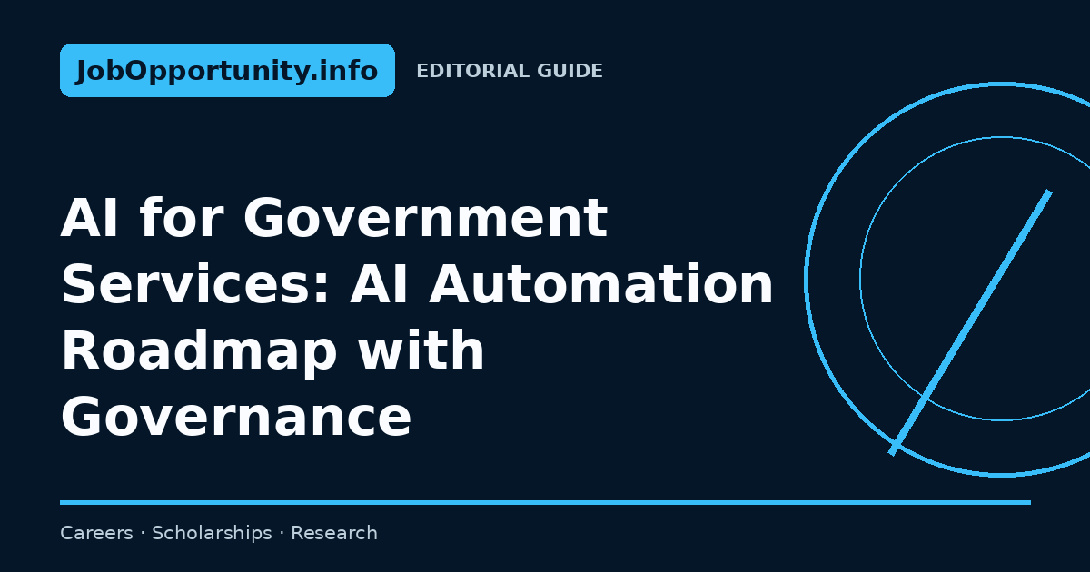 AI for Government Services: AI Automation Roadmap with Governance