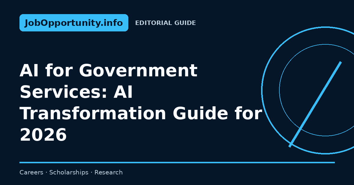 AI for Government Services: AI Transformation Guide for 2026