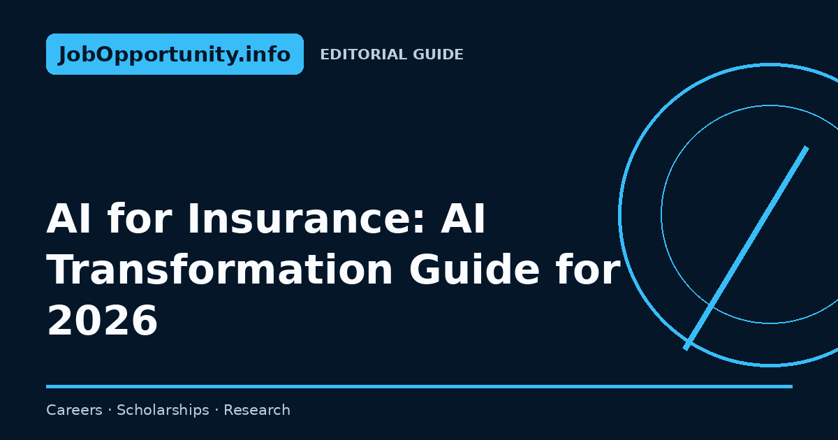 AI for Insurance: AI Transformation Guide for 2026