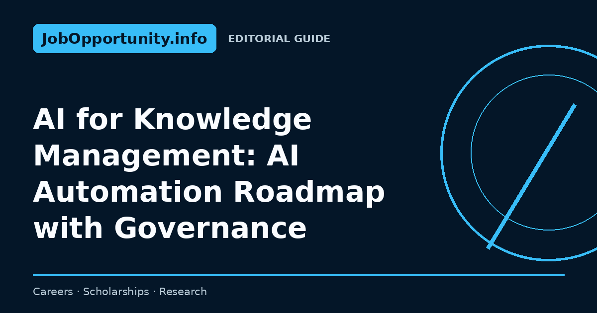 AI for Knowledge Management: AI Automation Roadmap with Governance