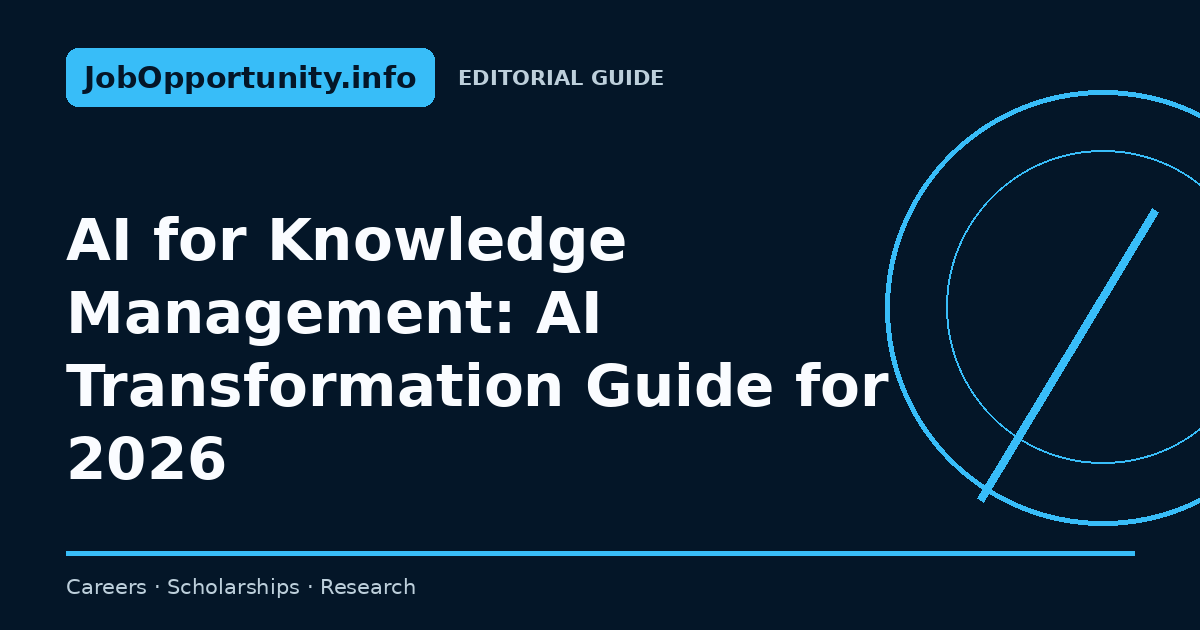 AI for Knowledge Management: AI Transformation Guide for 2026