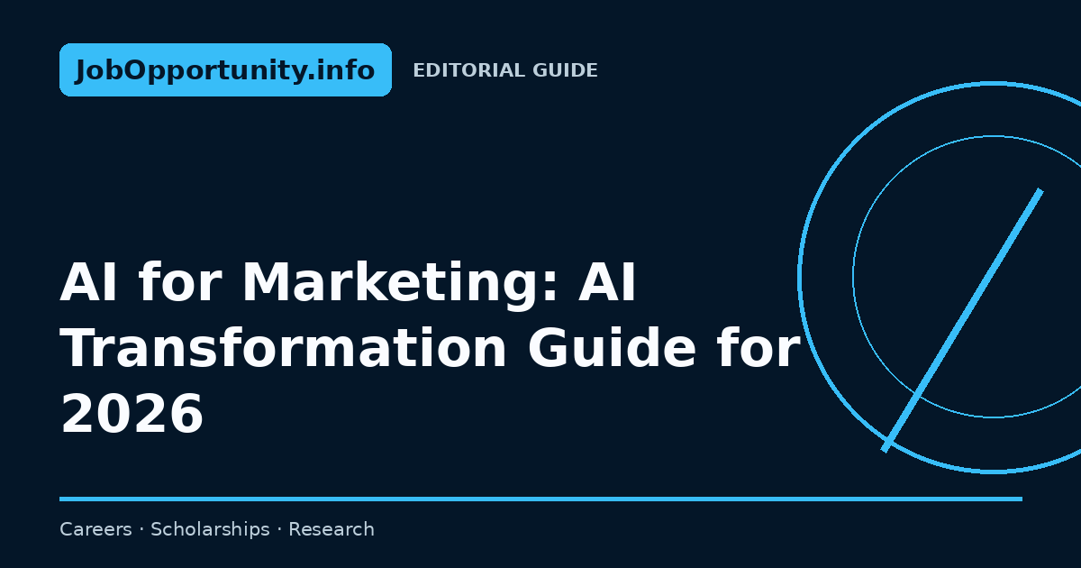 AI for Marketing: AI Transformation Guide for 2026