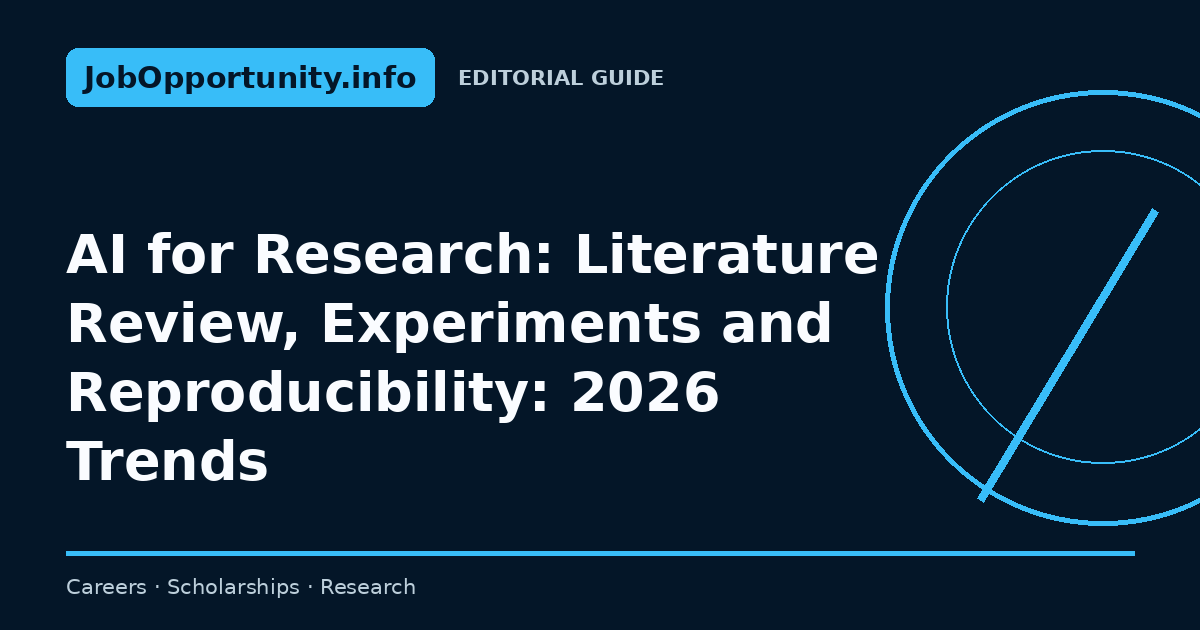 AI for Research: Literature Review, Experiments and Reproducibility: 2026 Trends