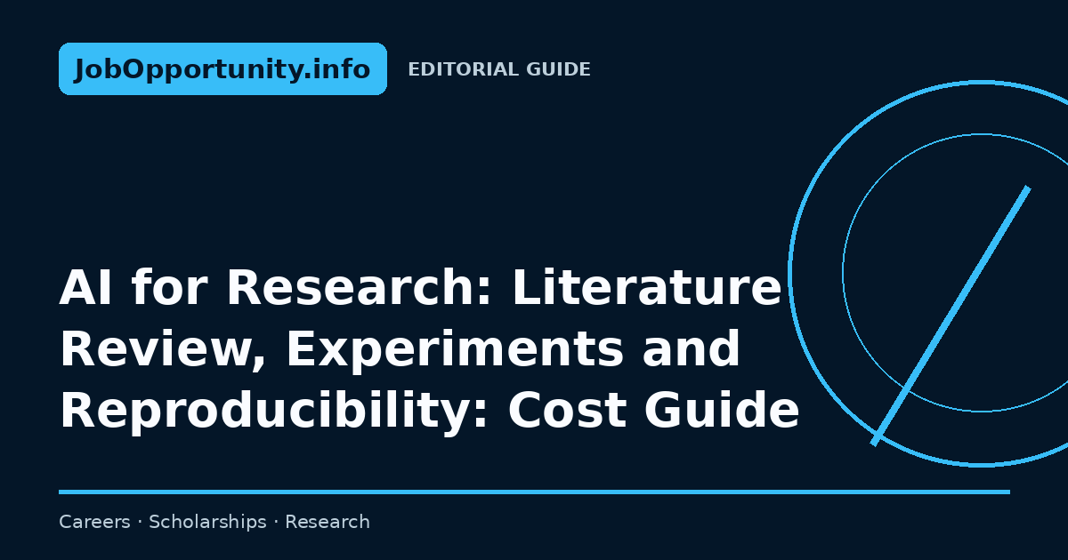 AI for Research: Literature Review, Experiments and Reproducibility: Cost Guide