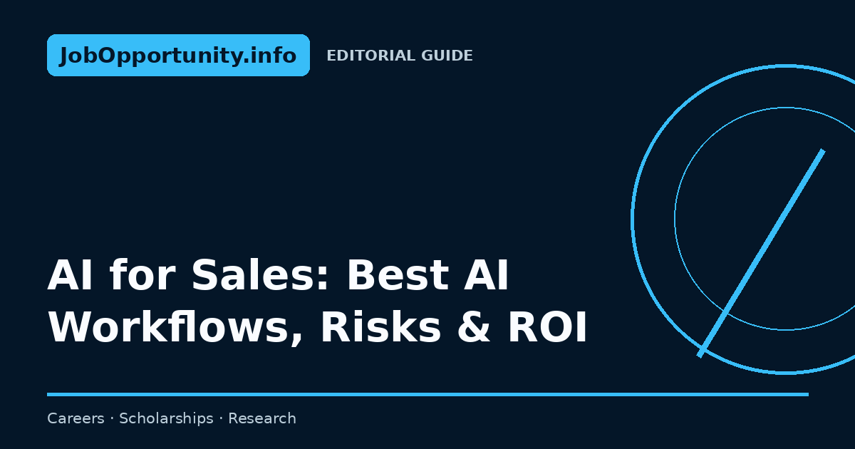 AI for Sales: Best AI Workflows, Risks & ROI