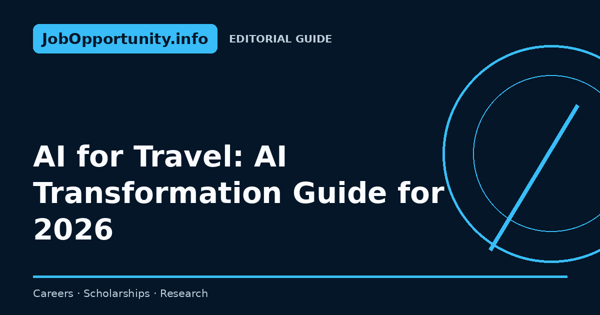 AI for Travel: AI Transformation Guide for 2026