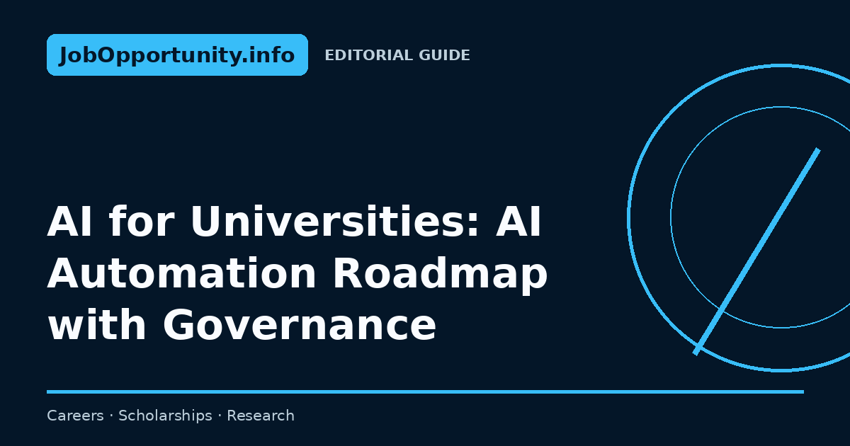 AI for Universities: AI Automation Roadmap with Governance