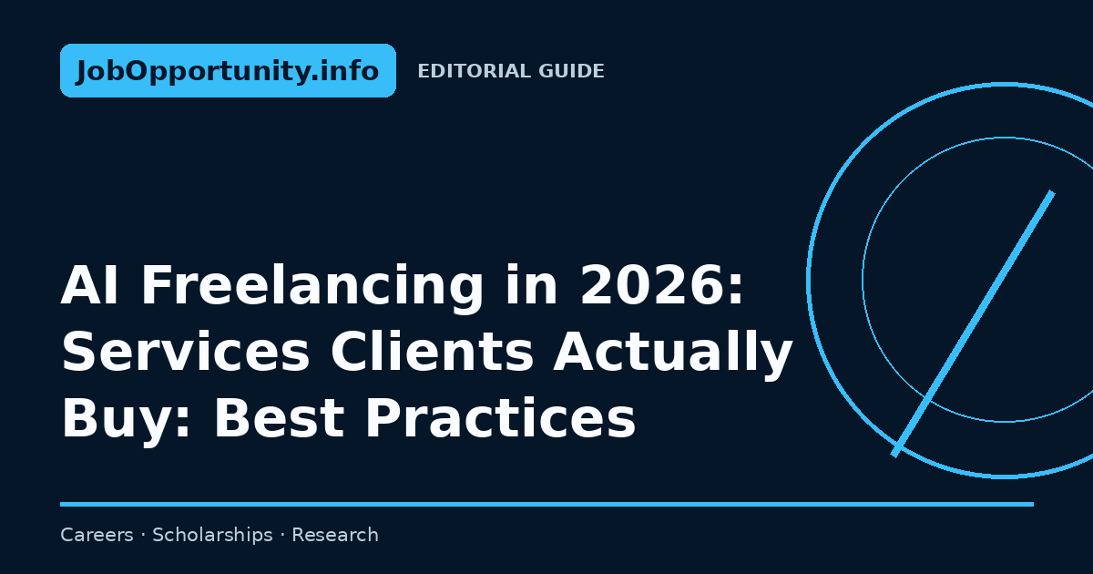 AI Freelancing in 2026: Services Clients Actually Buy: Best Practices