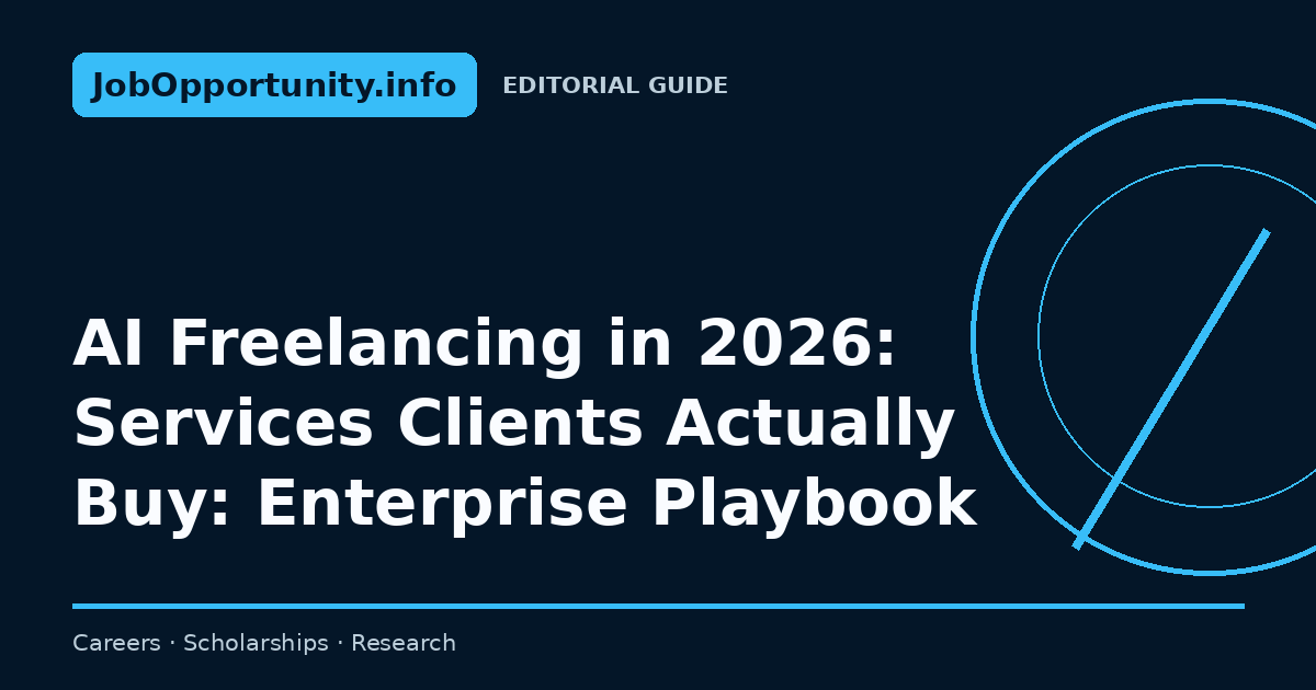 AI Freelancing in 2026: Services Clients Actually Buy: Enterprise Playbook