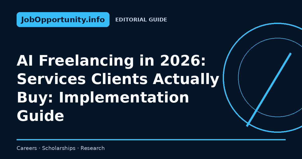 AI Freelancing in 2026: Services Clients Actually Buy: Implementation Guide