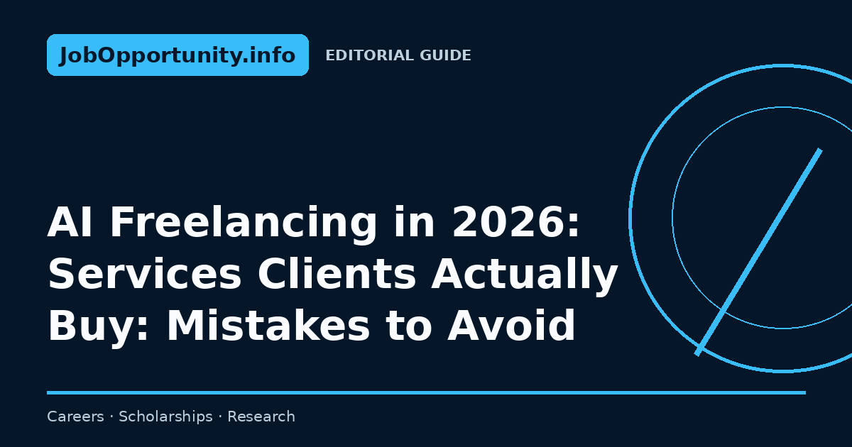 AI Freelancing in 2026: Services Clients Actually Buy: Mistakes to Avoid