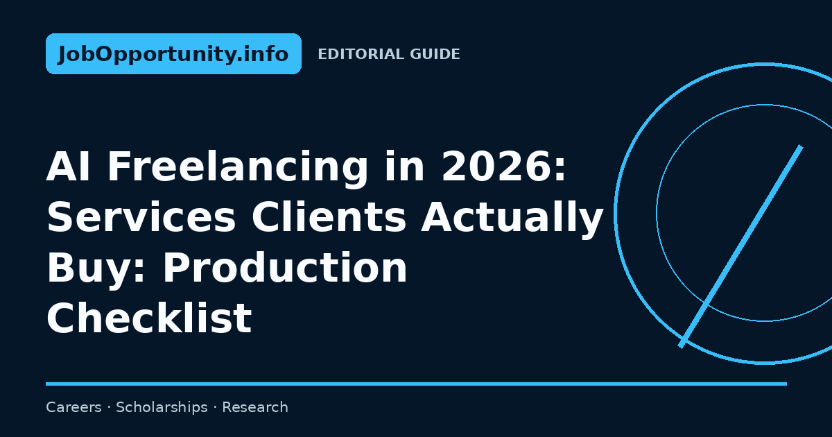AI Freelancing in 2026: Services Clients Actually Buy: Production Checklist