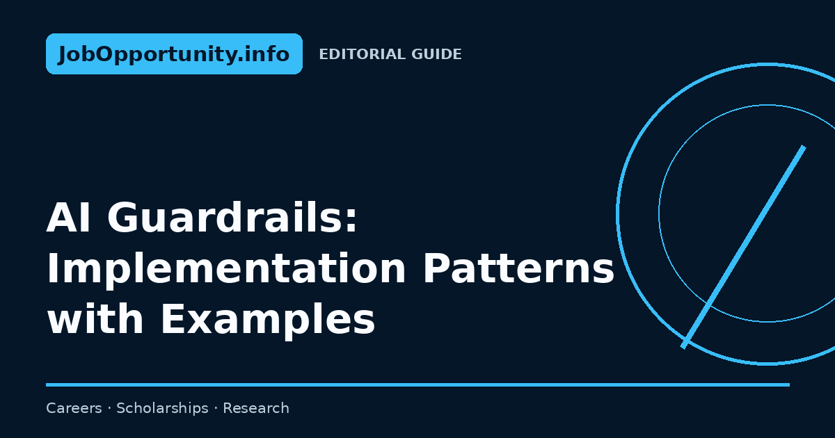 AI Guardrails: Implementation Patterns with Examples