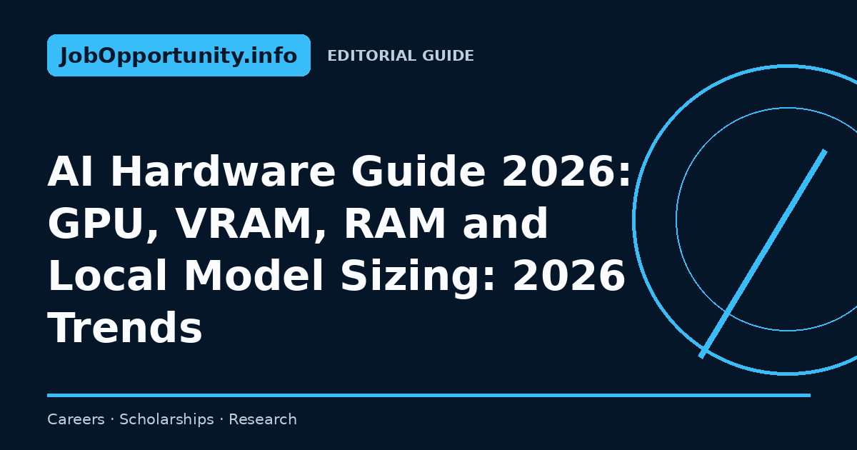 AI Hardware Guide 2026: GPU, VRAM, RAM and Local Model Sizing: 2026 Trends