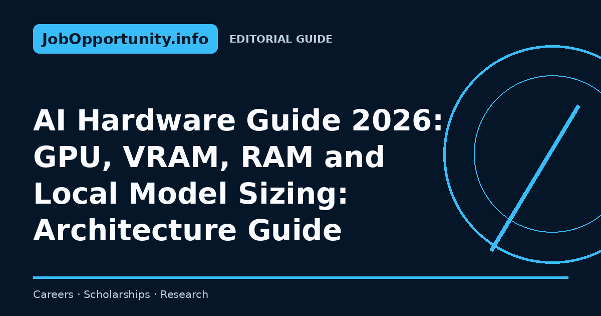 AI Hardware Guide 2026: GPU, VRAM, RAM and Local Model Sizing: Architecture Guide