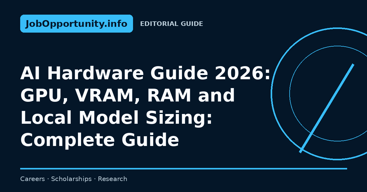 AI Hardware Guide 2026: GPU, VRAM, RAM and Local Model Sizing: Complete Guide