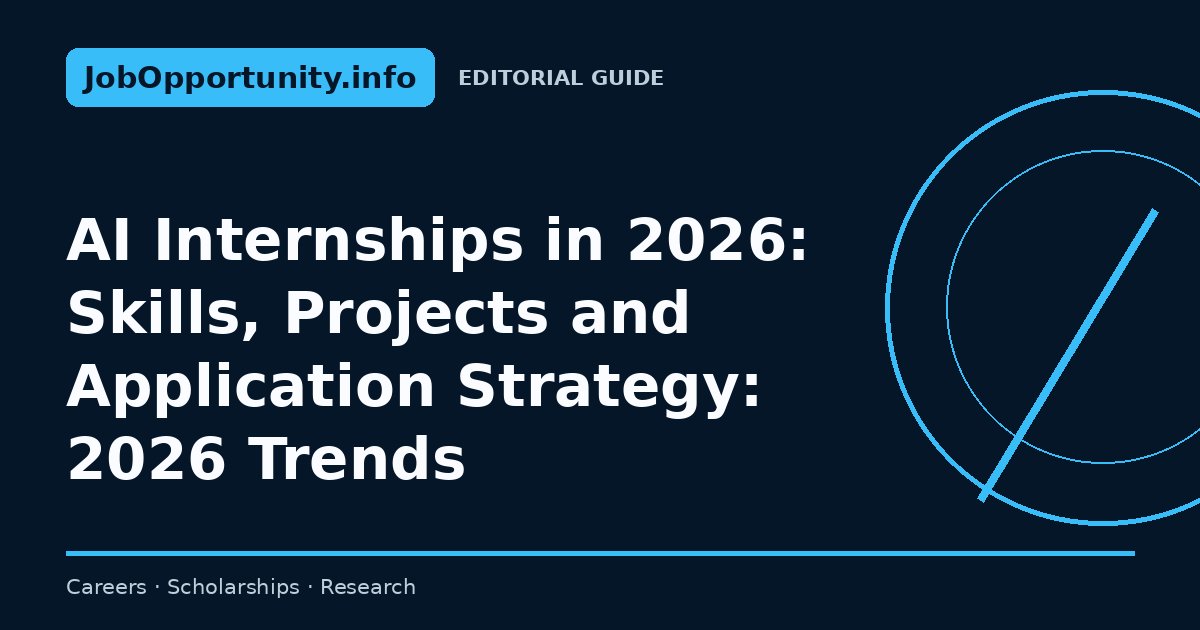 AI Internships in 2026: Skills, Projects and Application Strategy: 2026 Trends