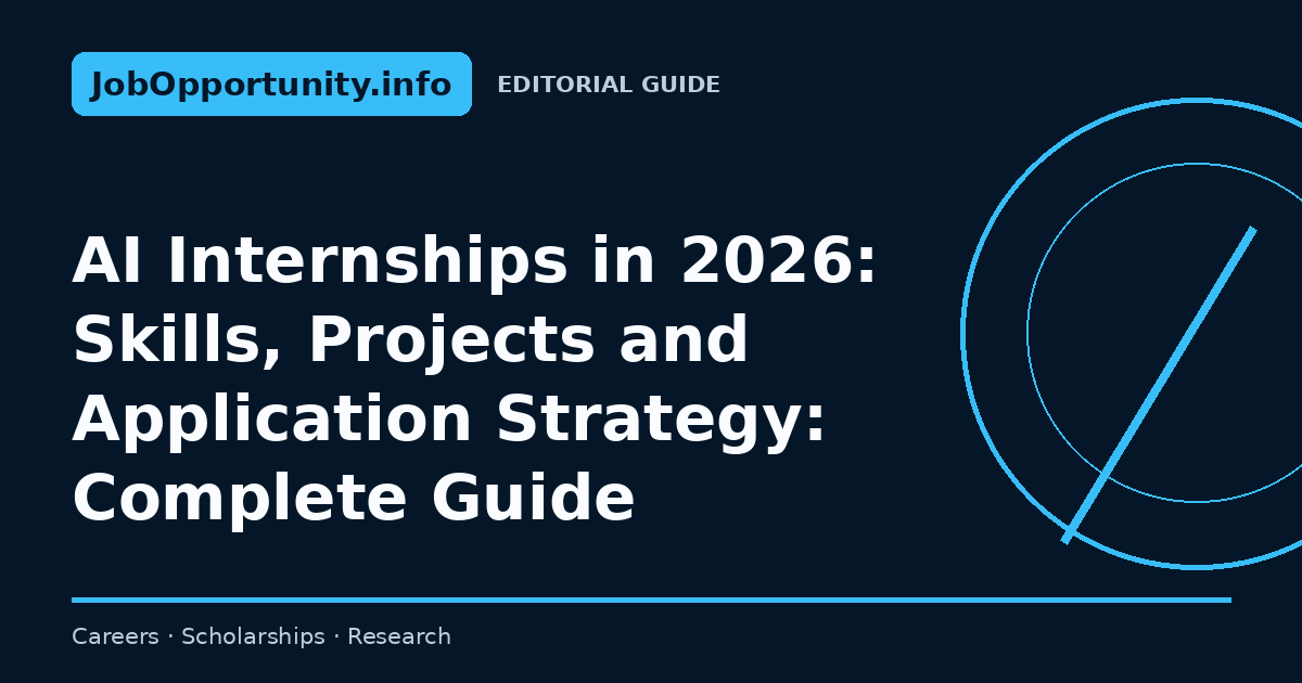 AI Internships in 2026: Skills, Projects and Application Strategy: Complete Guide