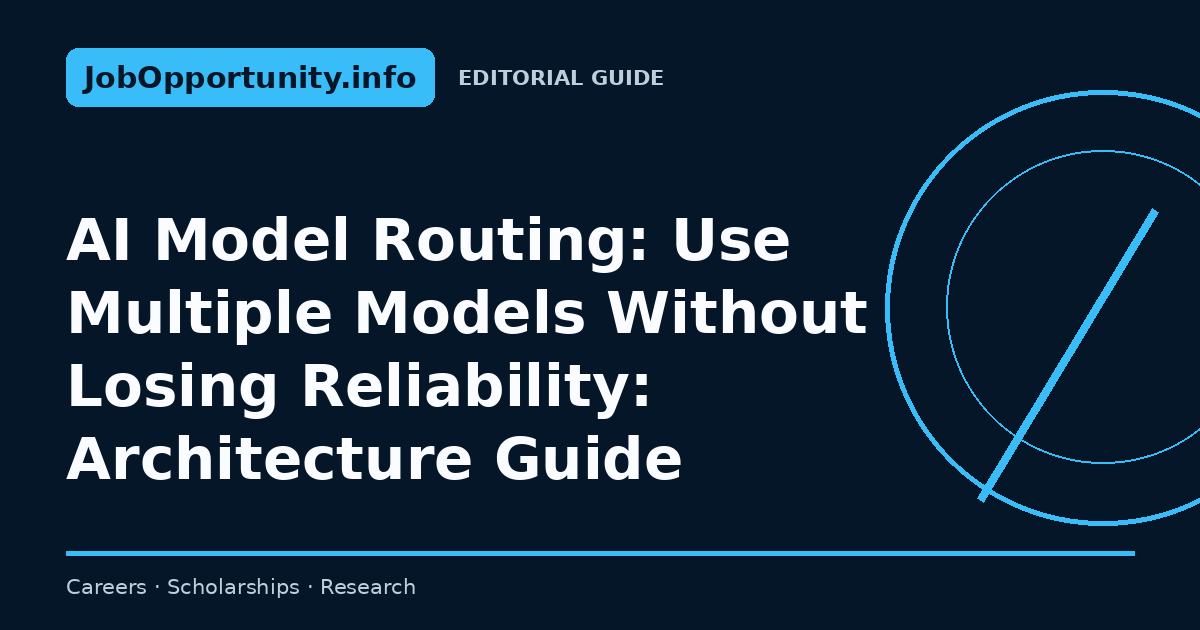 AI Model Routing: Use Multiple Models Without Losing Reliability: Architecture Guide
