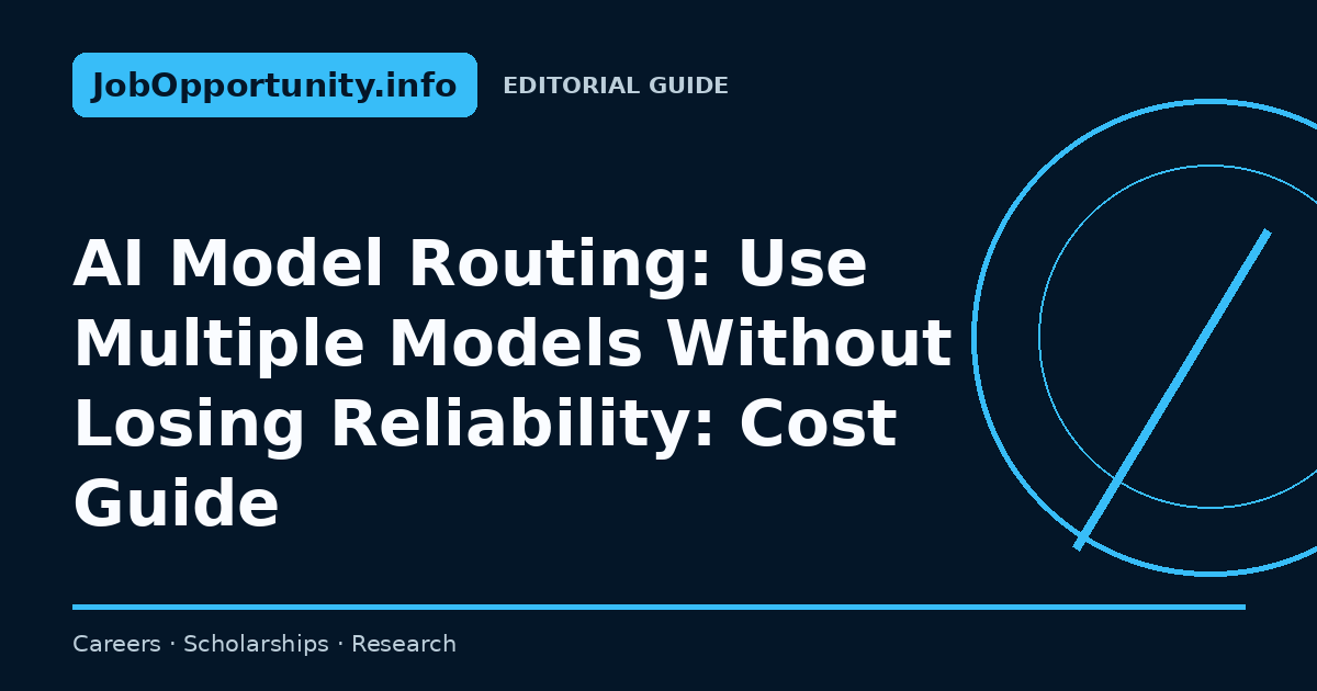 AI Model Routing: Use Multiple Models Without Losing Reliability: Cost Guide
