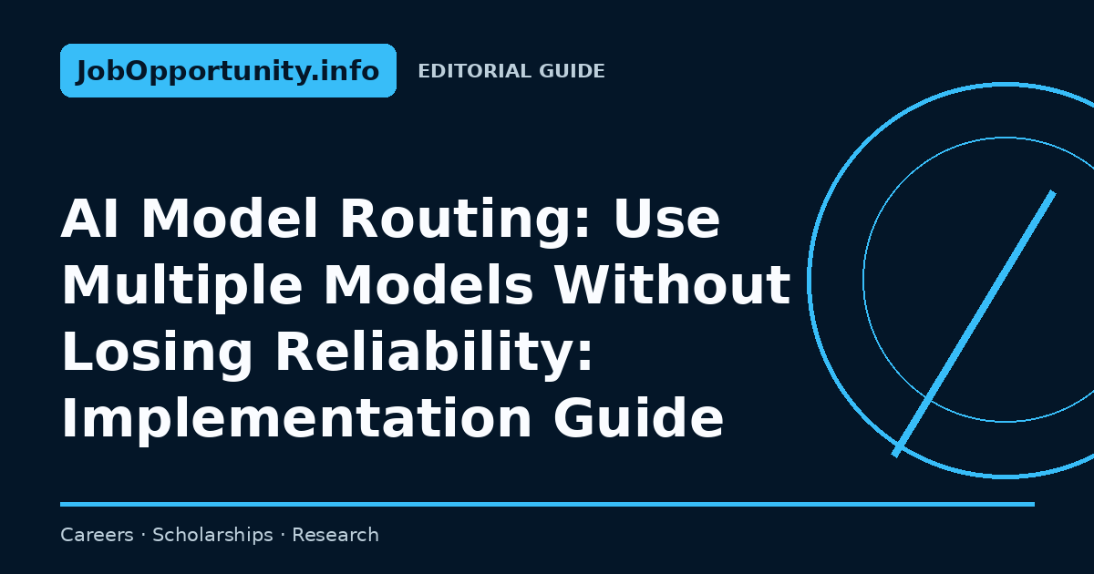 AI Model Routing: Use Multiple Models Without Losing Reliability: Implementation Guide