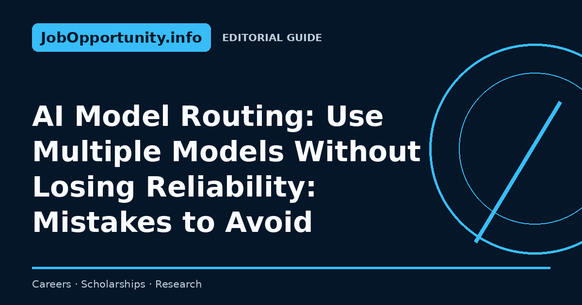 AI Model Routing: Use Multiple Models Without Losing Reliability: Mistakes to Avoid