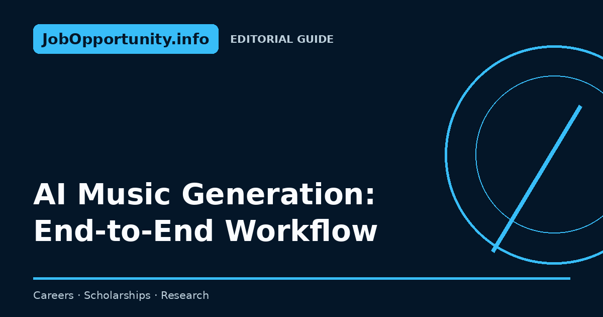 AI Music Generation: End-to-End Workflow