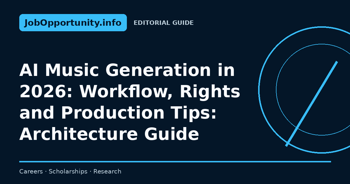 AI Music Generation in 2026: Workflow, Rights and Production Tips: Architecture Guide