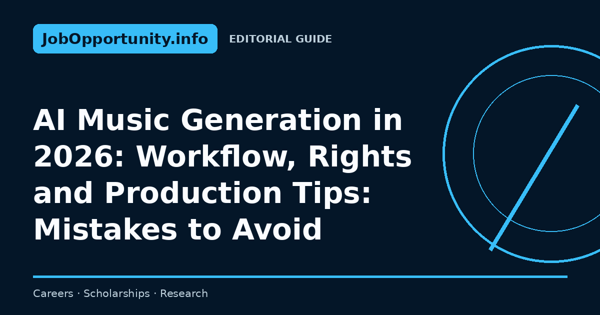 AI Music Generation in 2026: Workflow, Rights and Production Tips: Mistakes to Avoid