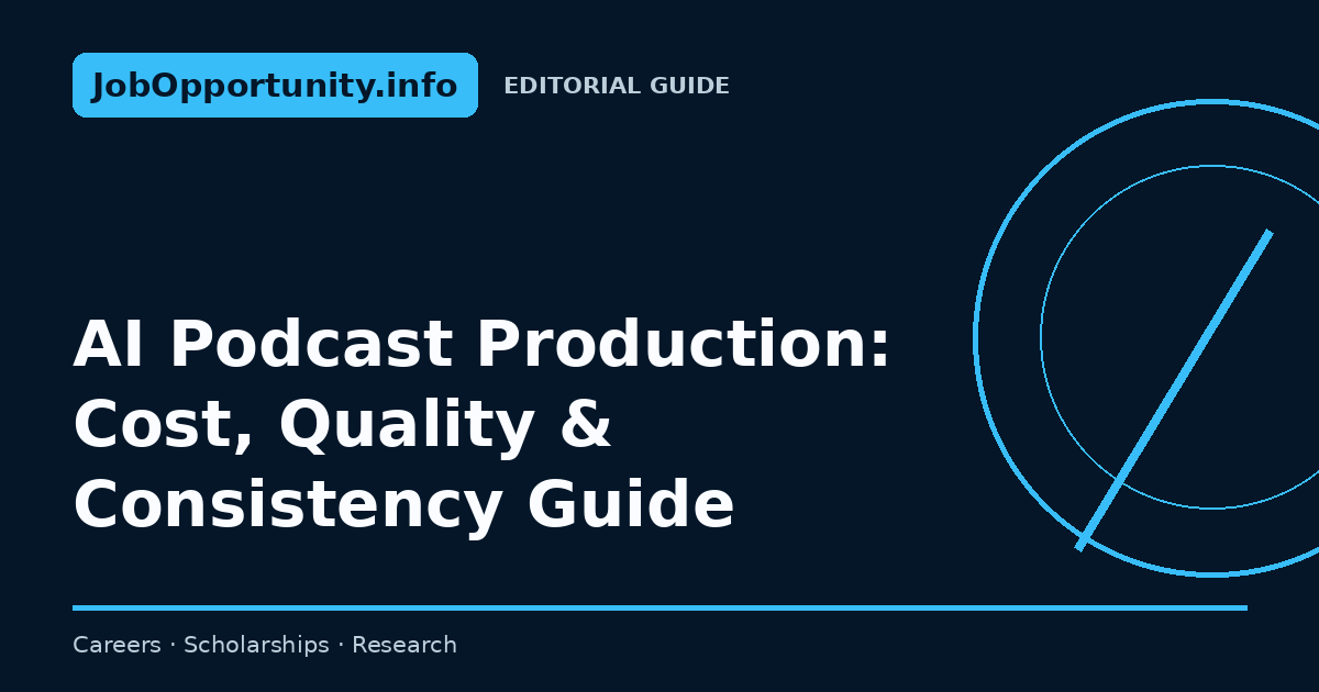 AI Podcast Production: Cost, Quality & Consistency Guide