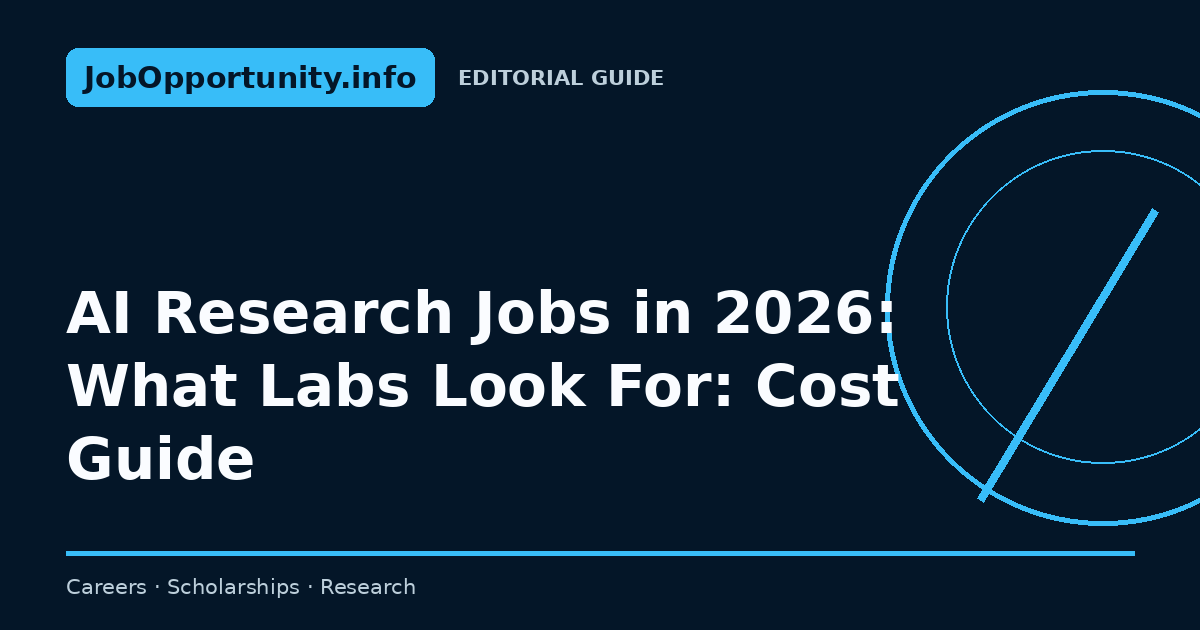 AI Research Jobs in 2026: What Labs Look For: Cost Guide