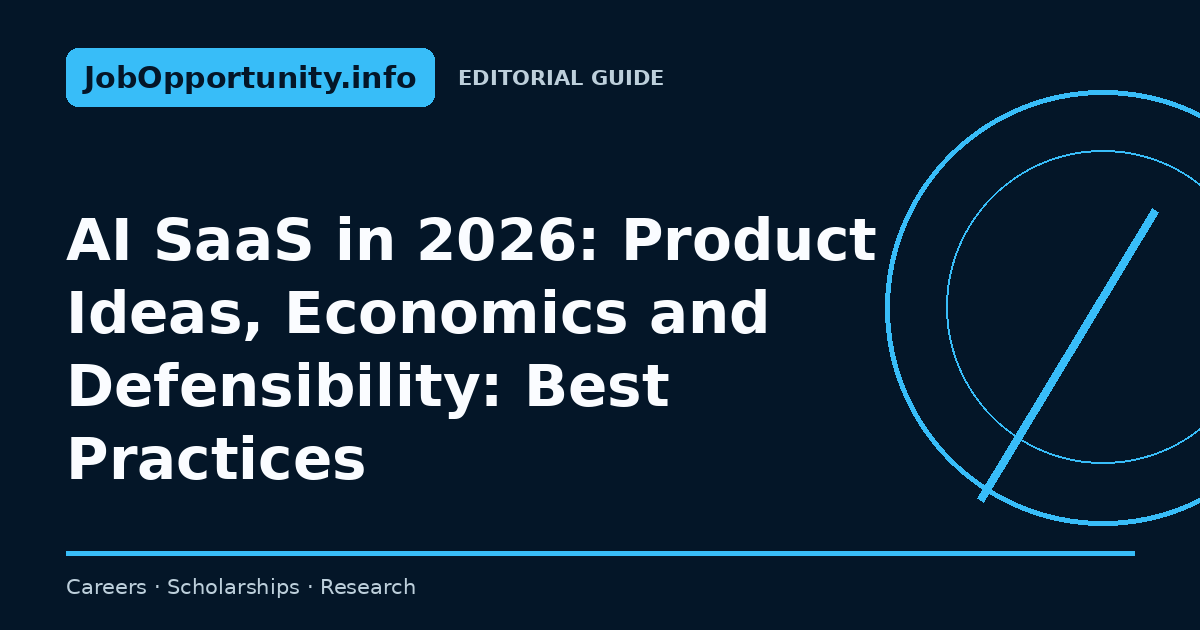 AI SaaS in 2026: Product Ideas, Economics and Defensibility: Best Practices