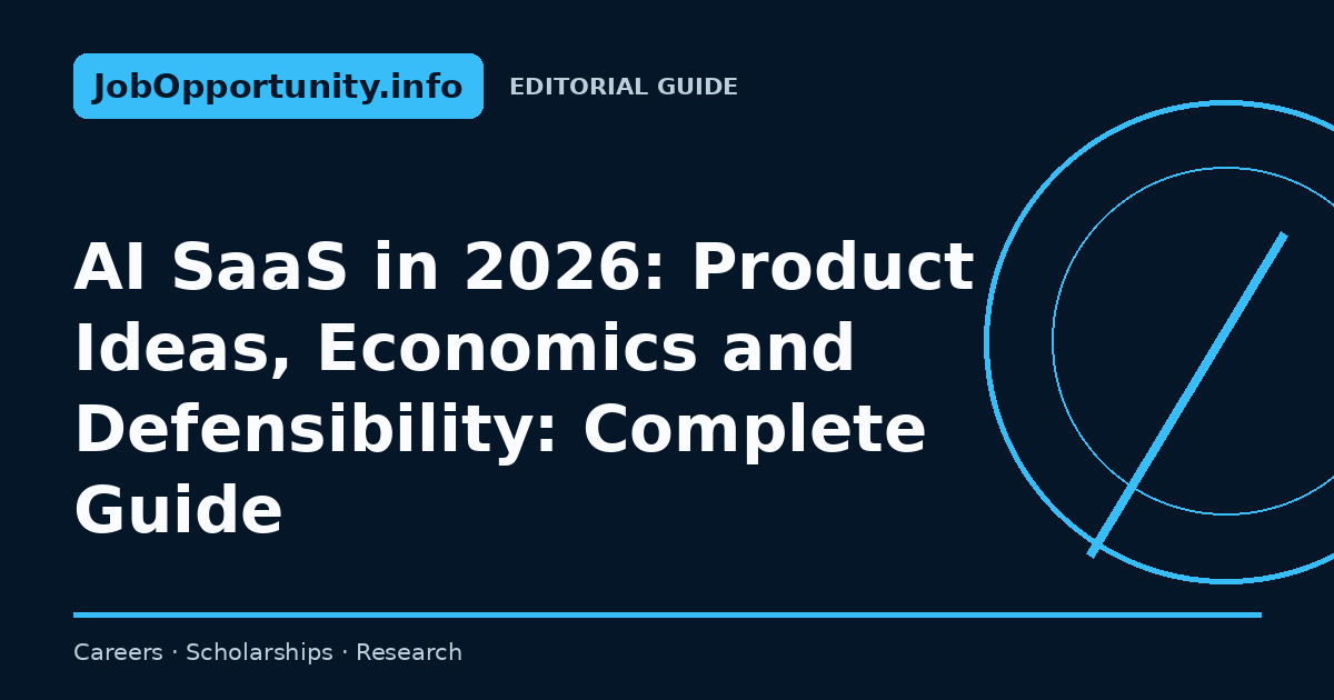 AI SaaS in 2026: Product Ideas, Economics and Defensibility: Complete Guide