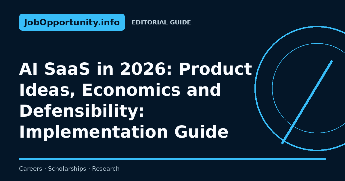 AI SaaS in 2026: Product Ideas, Economics and Defensibility: Implementation Guide