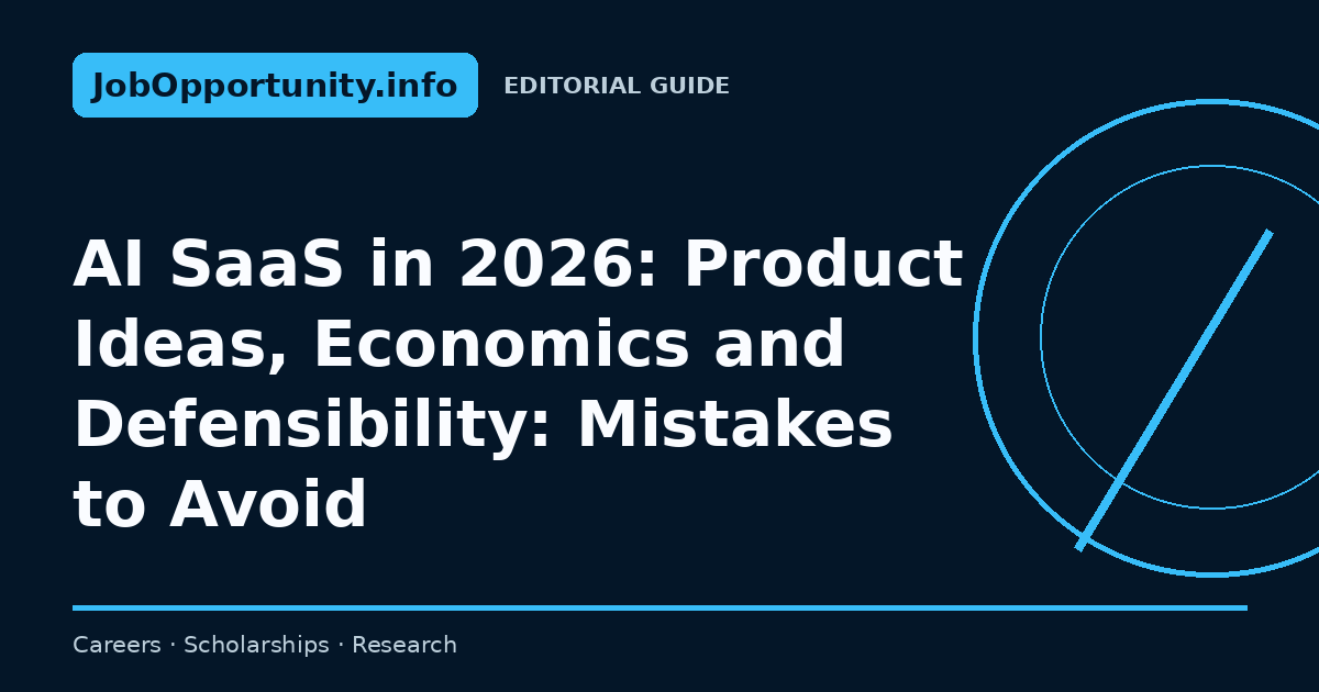 AI SaaS in 2026: Product Ideas, Economics and Defensibility: Mistakes to Avoid