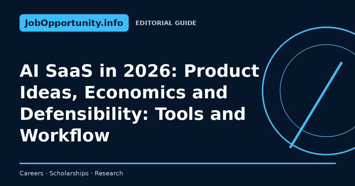 AI SaaS in 2026: Product Ideas, Economics and Defensibility: Tools and Workflow