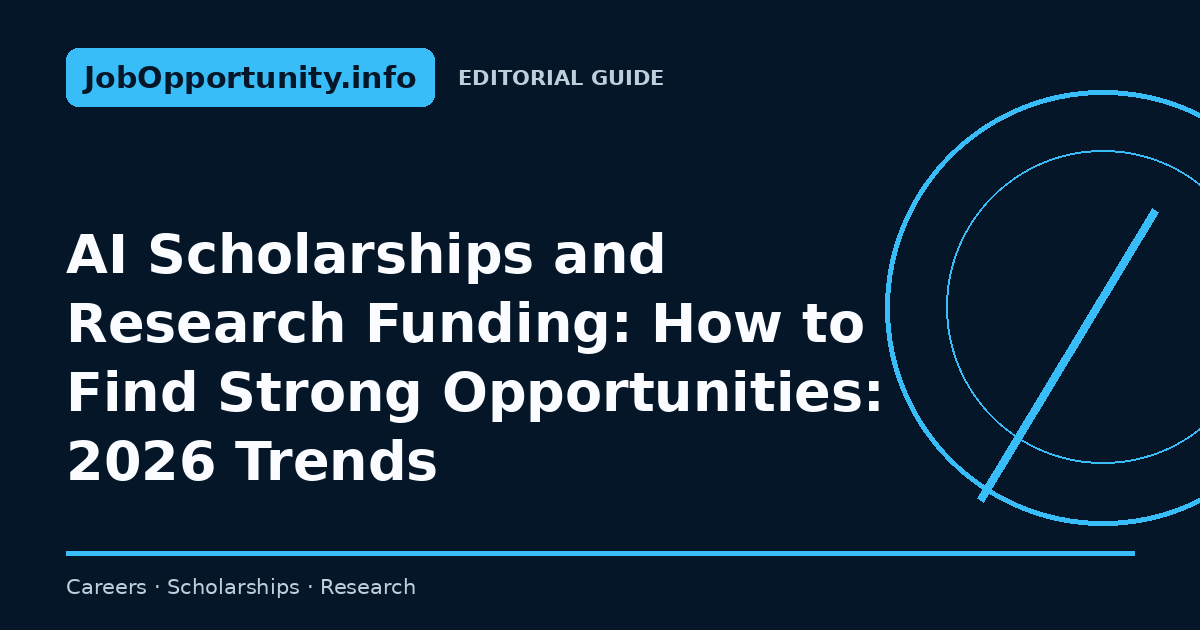 AI Scholarships and Research Funding: How to Find Strong Opportunities: 2026 Trends