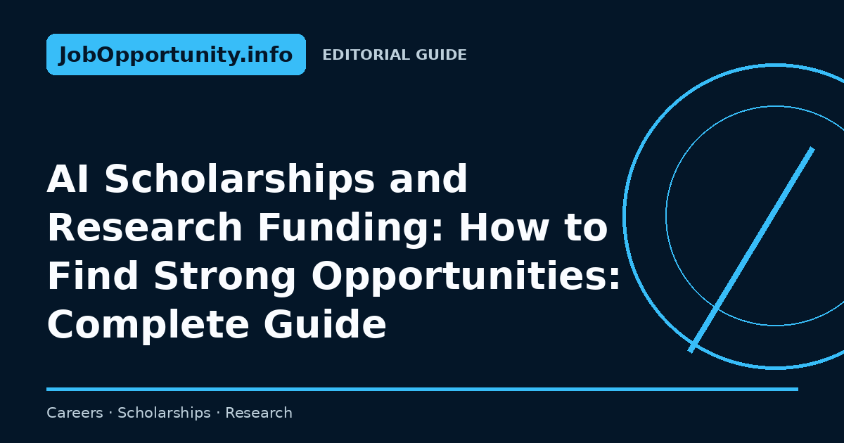 AI Scholarships and Research Funding: How to Find Strong Opportunities: Complete Guide