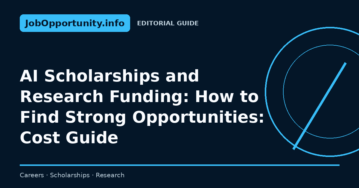 AI Scholarships and Research Funding: How to Find Strong Opportunities: Cost Guide