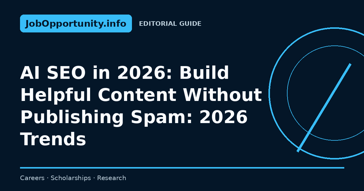 AI SEO in 2026: Build Helpful Content Without Publishing Spam: 2026 Trends